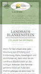 Mobile Screenshot of landhaus-blankenstein.de